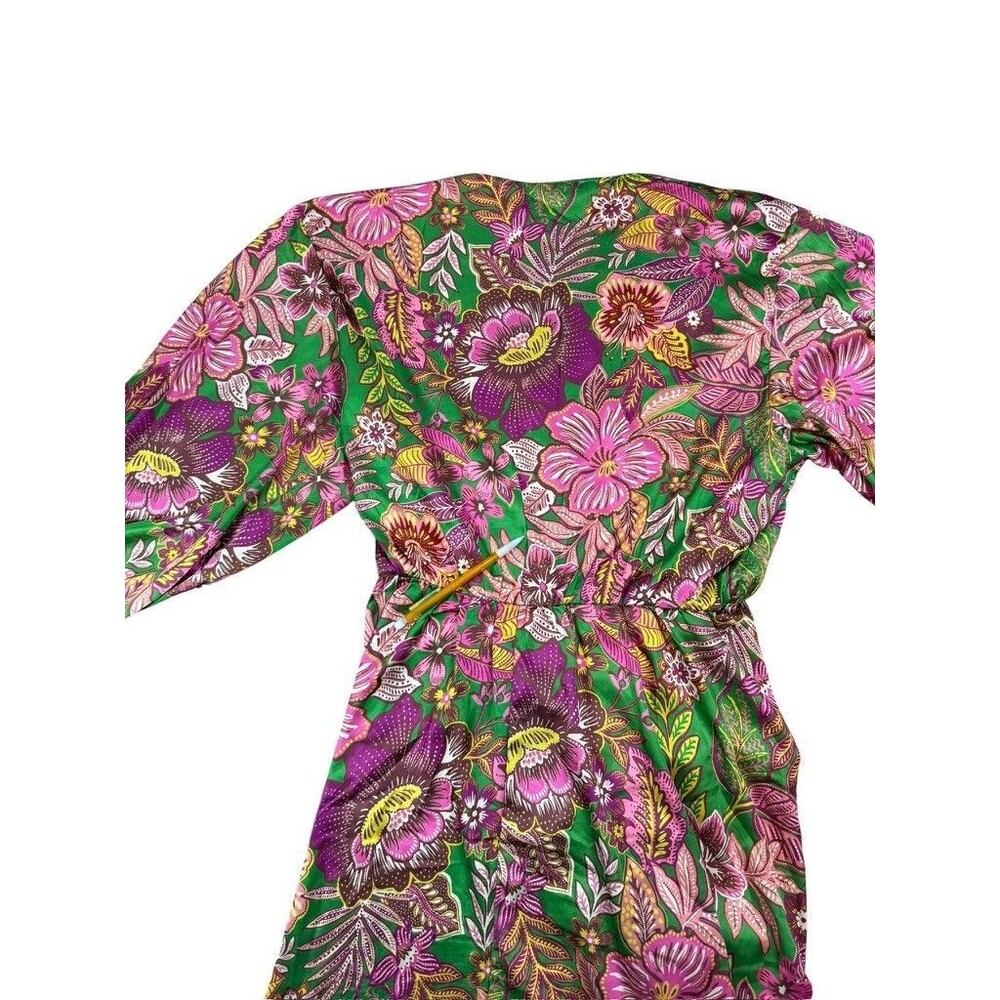 Flying Tomato Pink Floral Maxi Dress Womens Size Large Boho V-Neck Floral READ - Picture 8 of 11